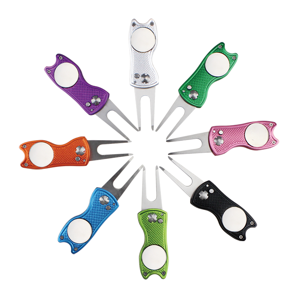Divot Repair Tool - 1 Pcs สี Switchblade กอล์ฟ Divot