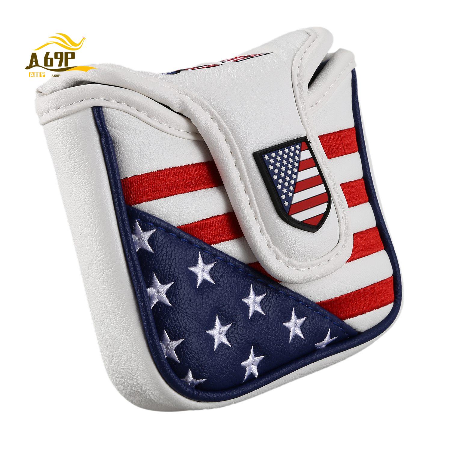 Putter Mallet Blade - A69P-PU ฝาครอบหัวไม้กอล์ฟแบบ Mallet Putter ทำจากหนังสังเคราะห์ กันน้ำ