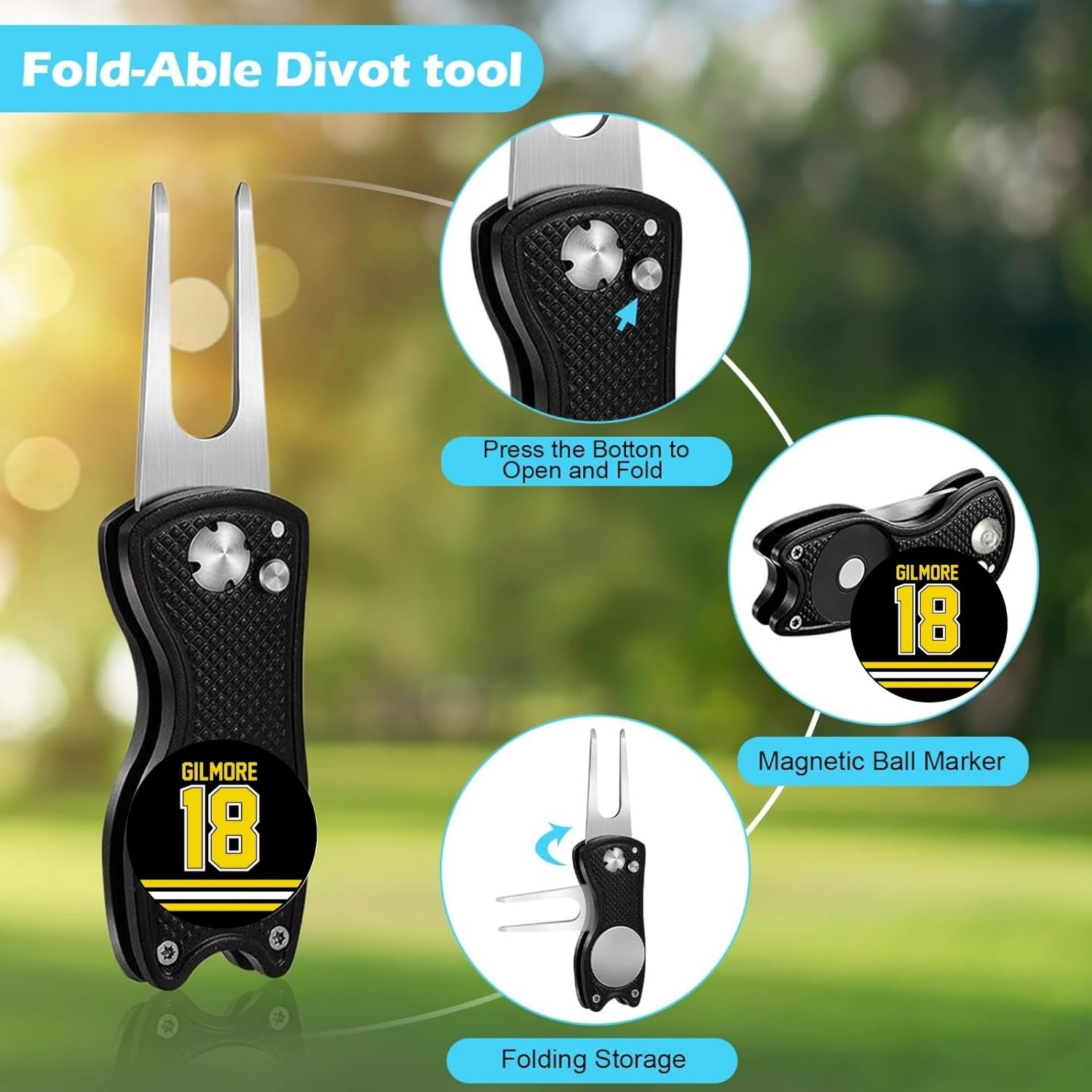 ชุดทำความสะอาดไม้กอล์ฟพร้อมน้ำ - Divot Repair Tool บทวิจารณ์และราคา