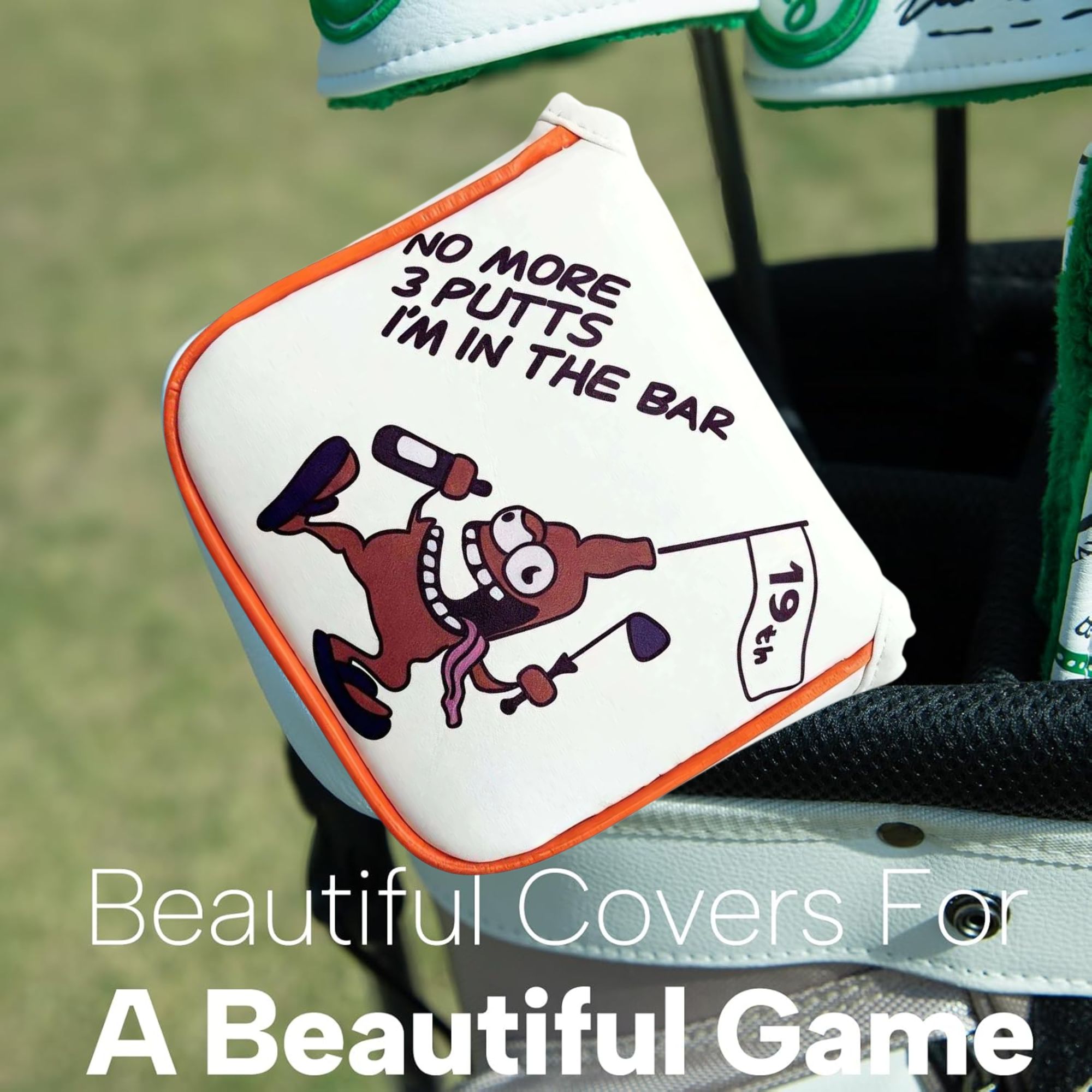 Funny Originals ปลอกคลุมหัวไม้ - Putter Mallet Blade บทวิจารณ์และราคา