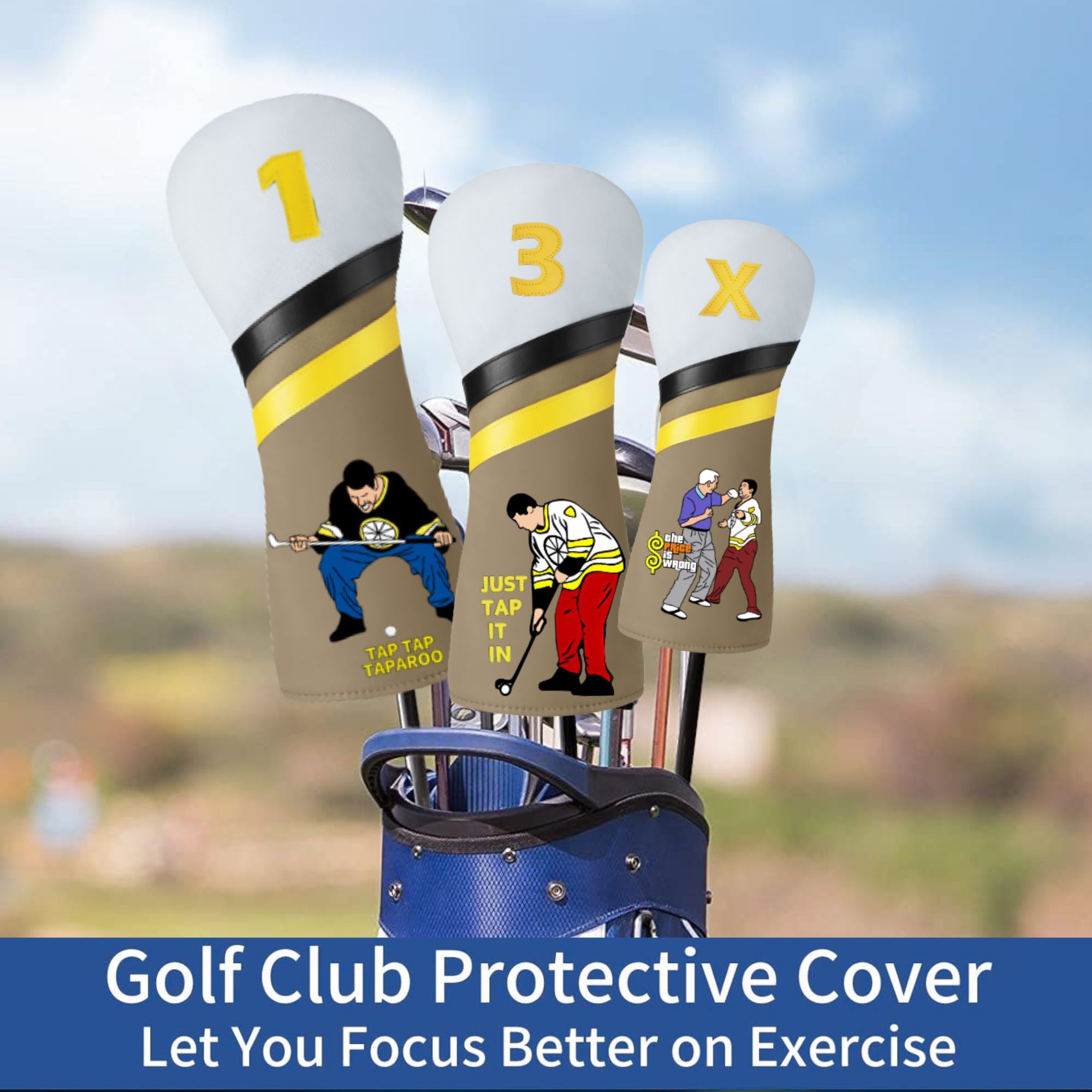 ปลอกคลุมไม้กอล์ฟลายตลกๆ สำหรับ - Putter Mallet Blade บทวิจารณ์และราคา